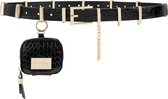 iDeal of Sweden Utility Strap Jet Black Croco Rcld Mtr