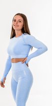 Vital de sport Vital / ensemble sportswear pour femme / tenue fitness leggings + haut de sport (bleu clair)