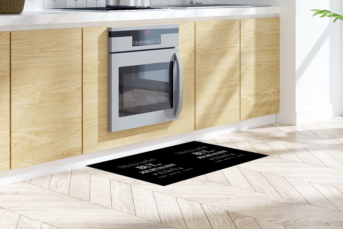 KitchenYeah Keukenloper - Loper keuken - Quote - Journalisten - Studenten - Keukenloper vinyl multicolor, foto 2