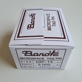 Banok textielpins/riddersporen 15mm fijn PP - per doosje van 5000 stuks - UXP 15