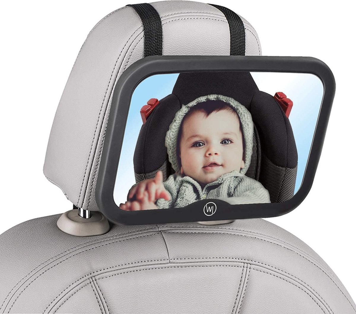 Lescars Baby Autospiegel - Panorama Rückspiegel Für Kindersitz Beobachtung
