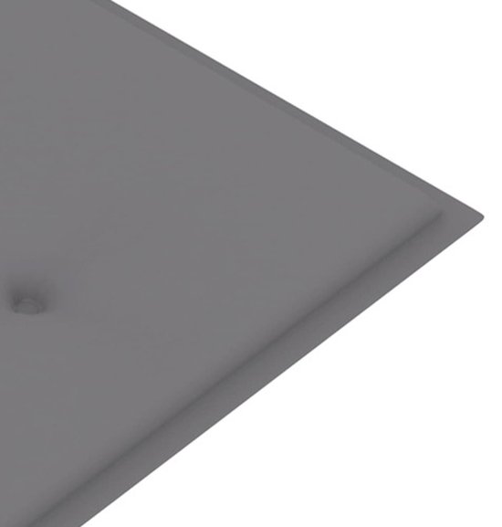 vidaXL Coussin de banc de jardin gris 180x50x3 cm