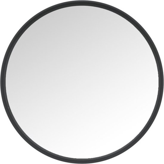 vidaXL - Wandspiegel - 30 - cm - zwart