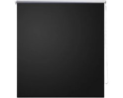 vidaXL - Rolgordijn - verduisterend - 124,4 - x - 230 - cm - stofbreedte - 120 - cm - zwart