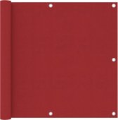 vidaXL - Balkonscherm - 90x500 - cm - oxford - stof - rood