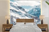 Papier peint - Papier peint Papier peint photo Alpes - Neige - Montagnes - Largeur 300 cm x hauteur 300 cm