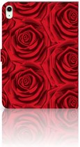 Book Cover iPad Air (2020/2022) 10.9 inch Cover met Magneetsluiting Red Roses