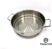 Masterchef - RVS braadpan met glazen deksel - 20 cm | bol.com