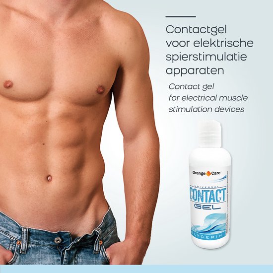 Orange Care Contactgel Elektriciteitsgeleider 200 ML - elektroden therapie geleding elektroden - geleidende elektrode gel voor TENS / EMS spierstimulatie apparaten voor bescherming huid en hydratatie