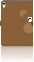 Case iPad Air (2020/2022) 10.9 inch Cover met Magneetsluiting Bear Brown