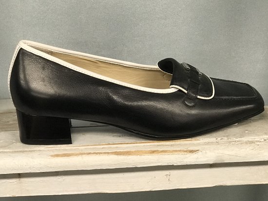 Hassia - Pumps - zwart - Maat 36,5 / UK 3,5 - model Verona H - ( valt Groot uit als 37 )Leer - dames schoenen