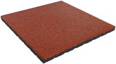 Rubber tegels 30 mm - 0.5 m² (2 tegels van 50 x 50 cm) - Rood