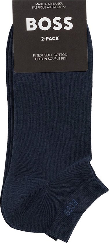BOSS socquettes (lot de 2) - chaussettes baskets pour hommes en coton - blanc