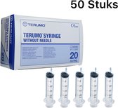 Terumo - Spuit Zonder Naald - Doseerspuit - Maat aanduiding - Spuiten - Injectie Spuit - 20 ml - 50 Stuks - Mega Voordeelverpakking