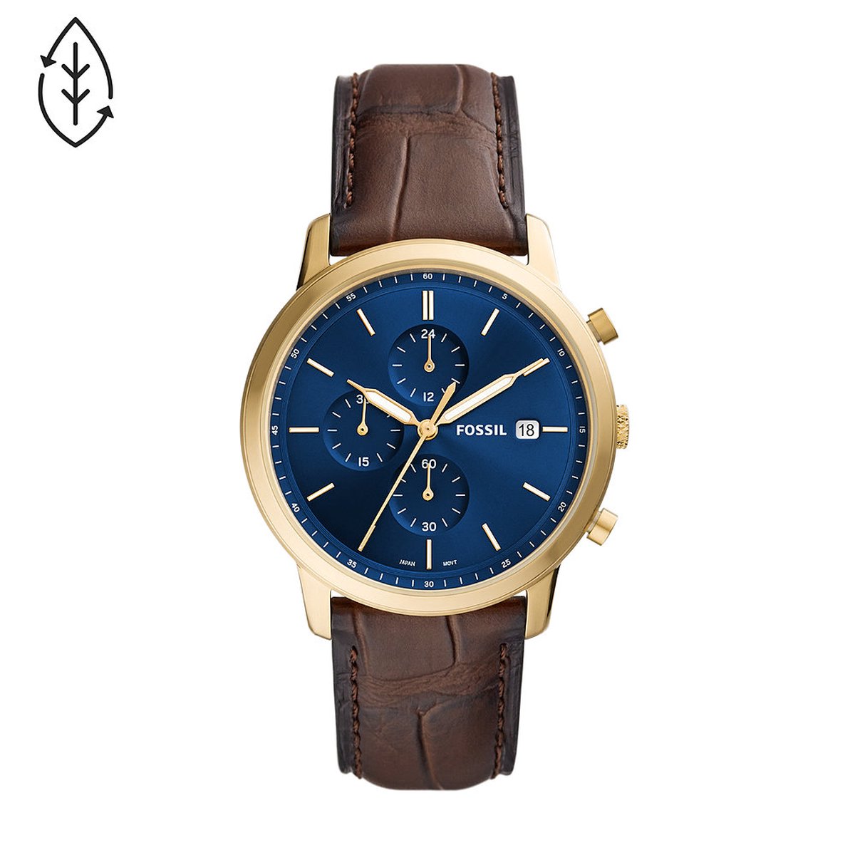 Fossil FS5942 Herenhorloge 42 mm - Goudkleurig