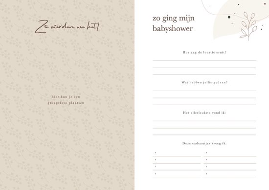 Maan Amsterdam Babyshower boek - Eclipse - incl 30 babyshower invulkaarten om in te plakken