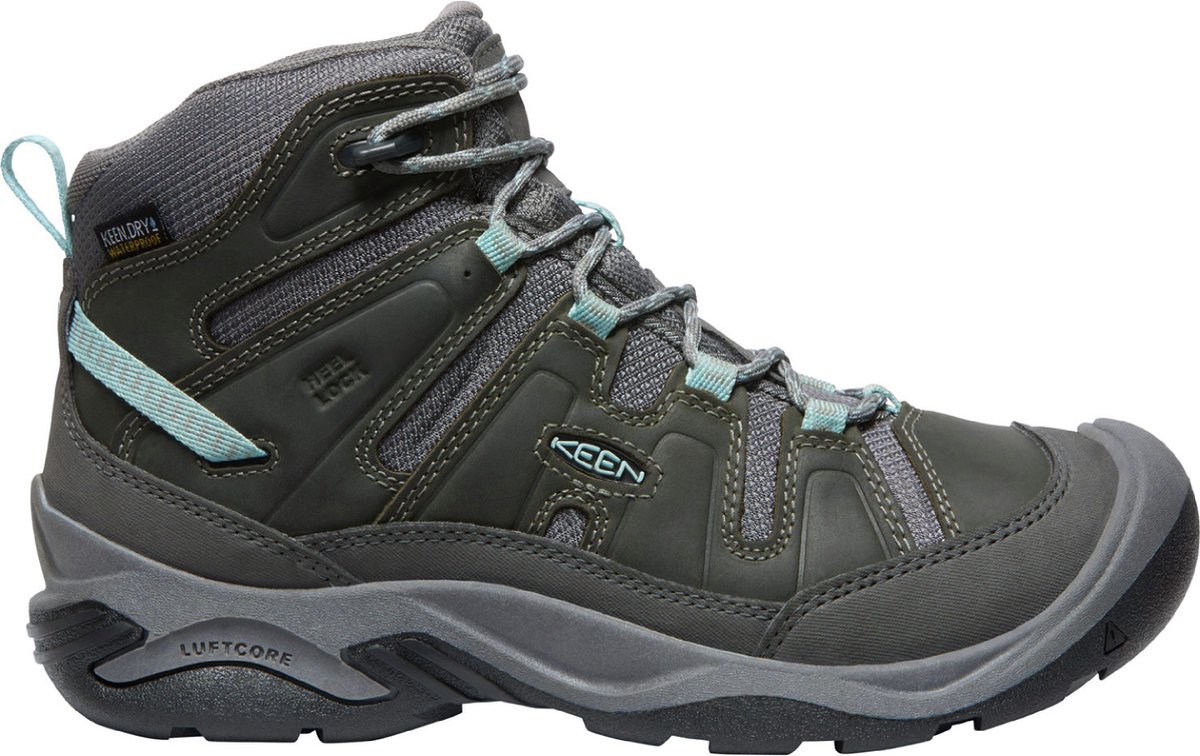 Keen Circadia Mid Dames Wandelschoenen Steel /Cloud Grijs