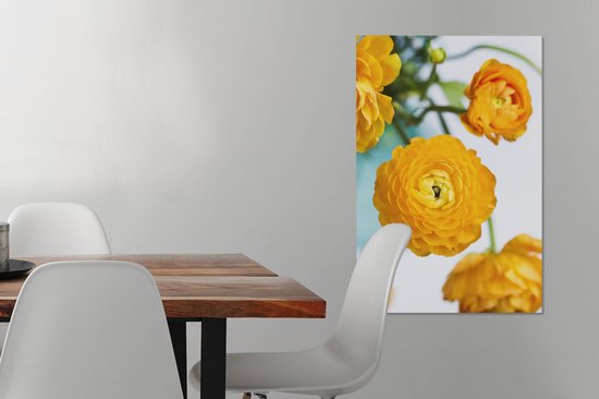 Peintures sur Toile - Fleurs - Extérieur - Oranje - 60x90 cm - Décoration murale