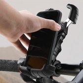 AG 140 Universele Telefoonhouder Fiets - 360 graden rotatie - Ook voor Scooter en Motor - Zwart- Anti shock & Vibratie ontwerp - Fietshouder voor smartphones - telefoon - gsm houder fiets - iphone - Hoogste kwaliteit