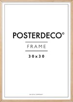 Fotolijst - Posterdeco - Premium Hout - Fotomaat 30x30 cm - Posterlijst - Fotolijstje - Eik