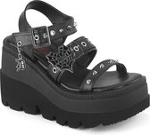 DemoniaCult - SHAKER-13 Plateau Sandaal - US 9 - 39 Shoes - Zwart