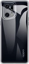 Coque LuxeBass adaptée pour Oppo Find X5 - Coque en Siliconen - TPU - Transparente - coque de téléphone - coque de téléphone portable - coques de téléphone portable