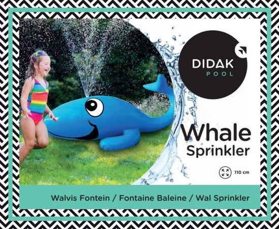 Didak Pool - Opblaasfiguur - Walvis Sproeier - 110x45 cm