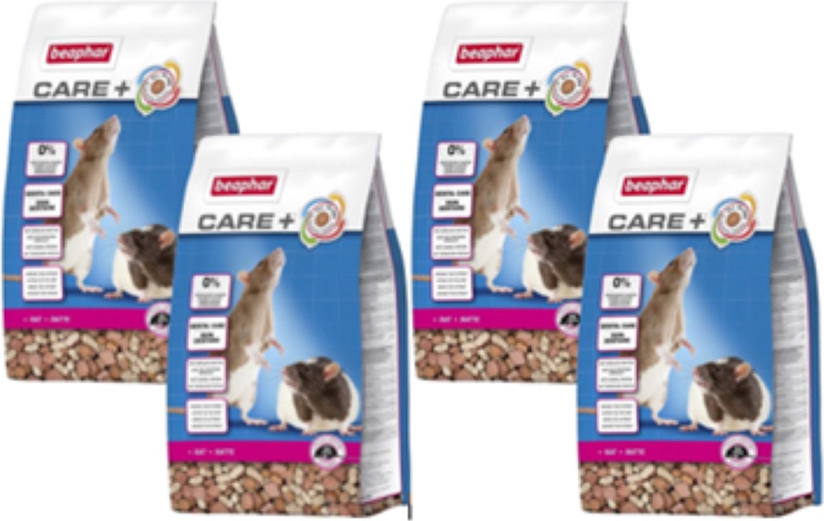4x Beaphar Care+ Rat - rattenvoer - 1.5kg