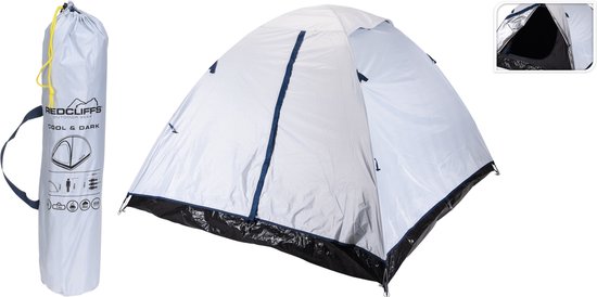 Redcliffs 2 Persoons Kampeertent 200 X 190 X 120 Cm Wit 1 Stuk — afbeelding 3