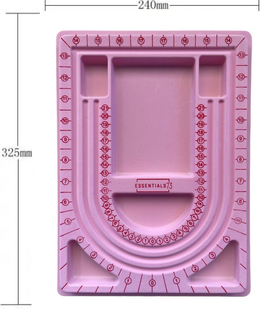 ESSENTIALS73 XL Meest Complete Kralenpakket - Luxe Etui Zwart - Incl. Kralenbord + Tangenset + Pincet + Kralenset XL 390 Stuks - Hobbypakket - Sieraden maken - DIY - Starterset - Starterskit - Sieradenpakket - Rijgbord - Starterspakket - Kralen — afbeelding 2