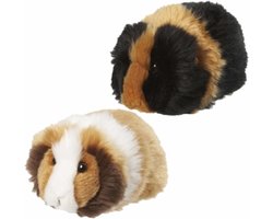 2x stuks Cavia knuffels 13 cm in 2 kleuren combinaties