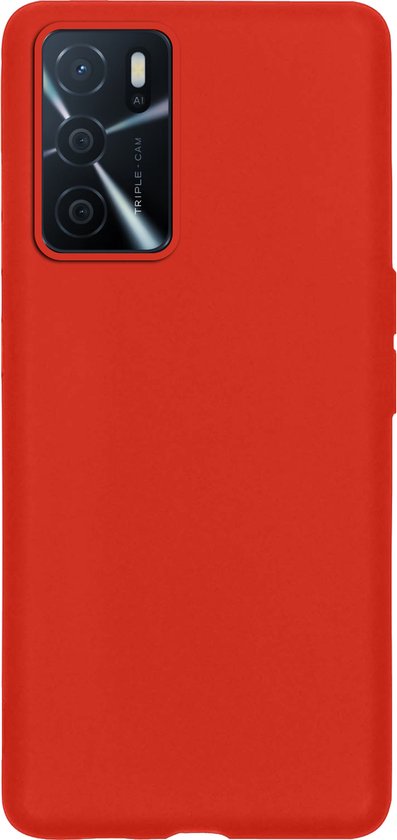 Coque OPPO A16 Coque Arrière Coque en Siliconen - Rouge - 2x