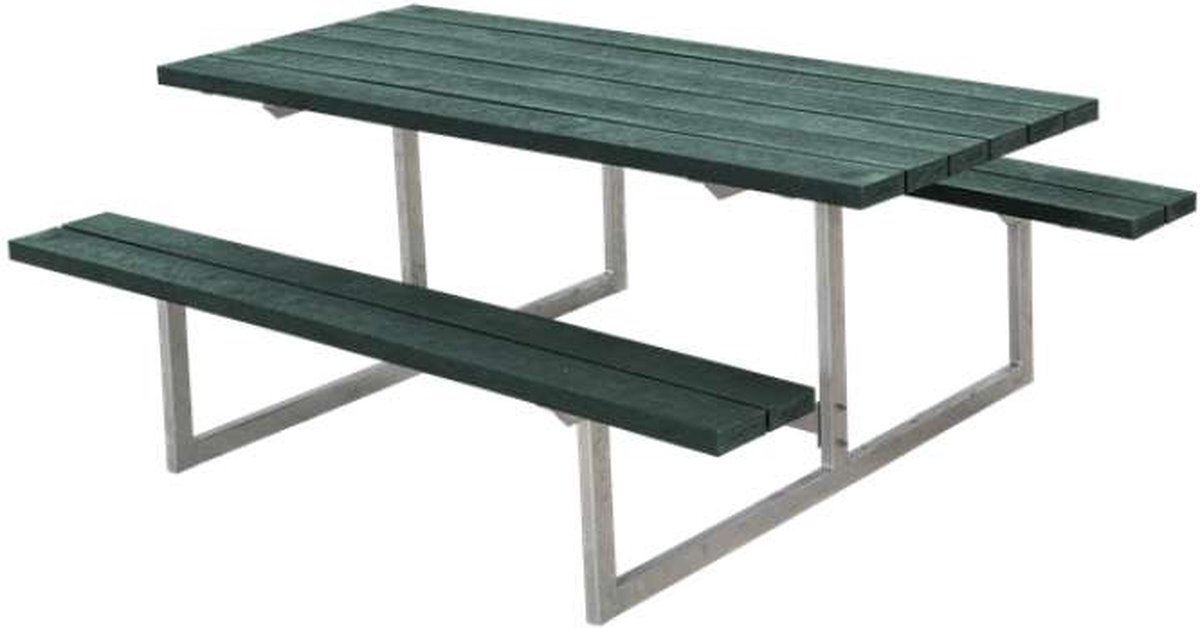 Picknickset gerecycled kunststof - Basic groen 160 x 177 x 73 cm