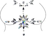 Glitter Face Body Jewels / Festival Glitters / Strass Steentjes / Plak Diamantjes voor Lichaam - Zilver