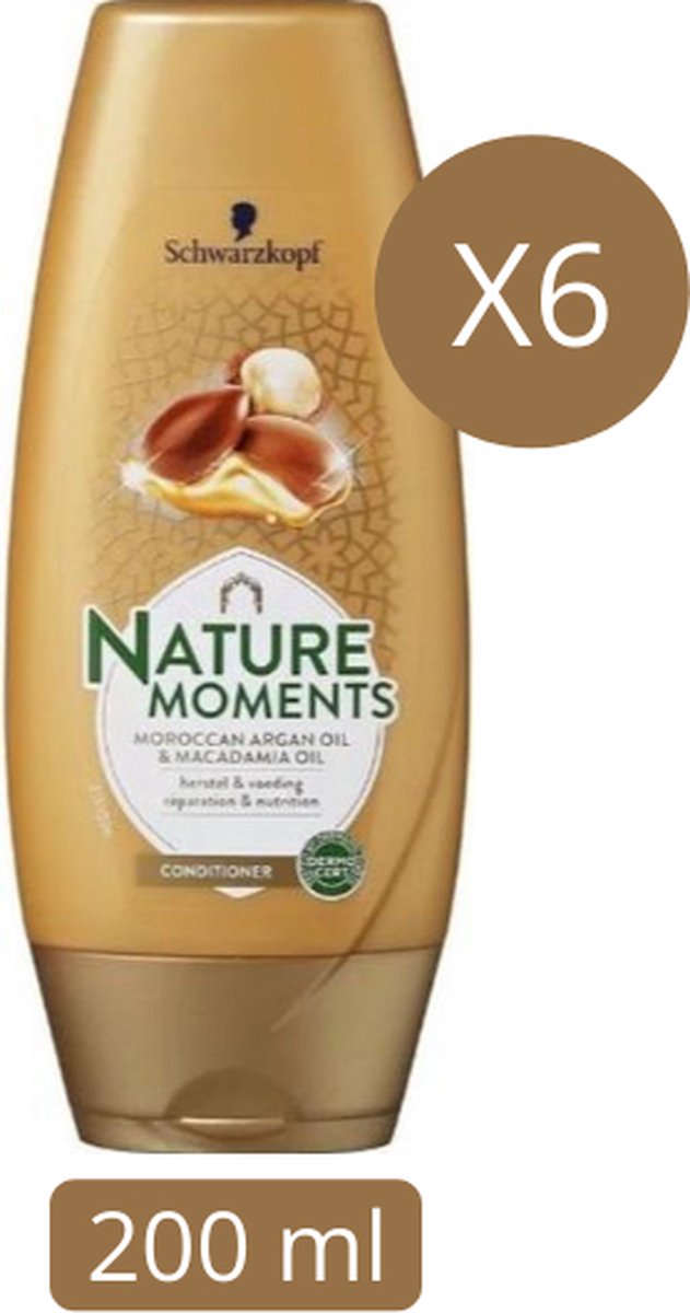 SK Nature Moments Conditioner Moroccan Argan Oil&Macadamia Oil 6x