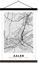Porte-affiche avec affiche - Affiche scolaire - Aalen - Carte - Plan de la ville - Carte - Allemagne - 40x60 cm - Lattes noires