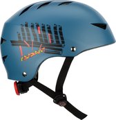 Nijdam Skate Helm - Sidewalk Sentinel - Blauw/Zwart - L