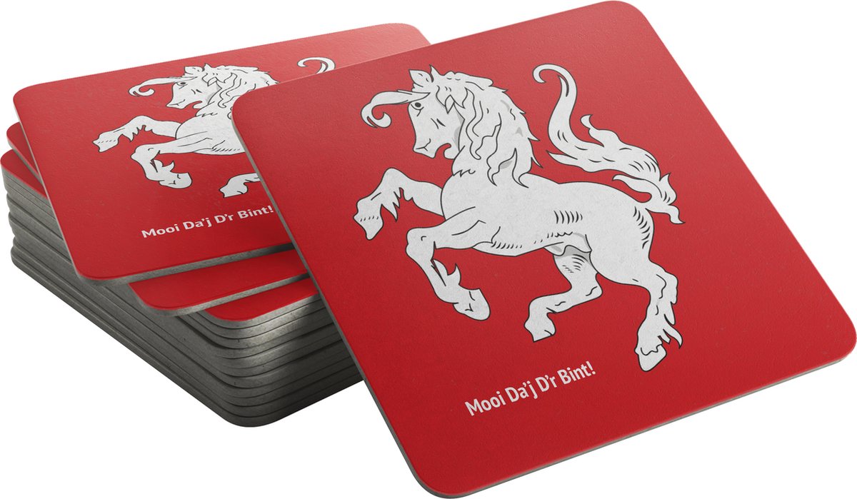 Bierviltjes Cadeauverpakking: Twentse Gezegden | Vlag Twente (Mix 20 stuks)