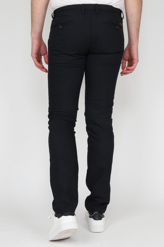 Convient Chino Motif Bleu Foncé - taille 46