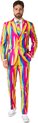 OppoSuits Rainbow Glaze - Heren Carnavals Pak - Regenboog Outfit- Meerkleurig - Maat EU 46
