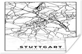 Poster Stuttgart - Stadskaart - Plattegrond - Kaart - 90x60 cm