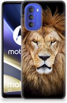 Telefoonhoesje Motorola Moto G51 5G Hippe Hoesjes Customize Super als Vaderdag Cadeau Leeuw