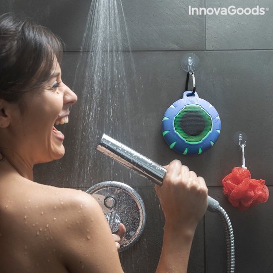 ENCEINTE SANS FIL FLOTTANTE A LEDS FLOAKER SUR L'EAU - Enceinte Bluetooth  étanche 