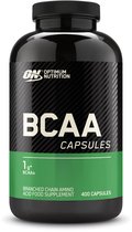 Optimum Nutrition BCAA 1000 - Essentiële Aminozuren - BCAA Capsules - 400 capsules (200 doseringen)