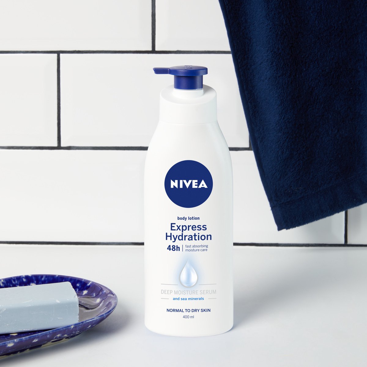 NIVEA Express Bodylotion Met Verzorgend Serum Olie end