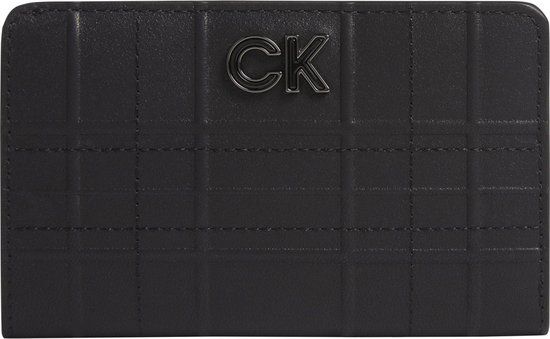 Calvin Klein - Portefeuille matelassé à deux volets Re-lock - RFID - femme - noir
