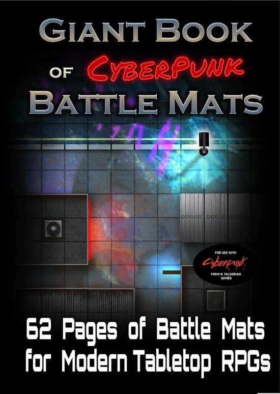 Giant Book of Battle Mats CyberPunk - RPG - Battle Maps | bol