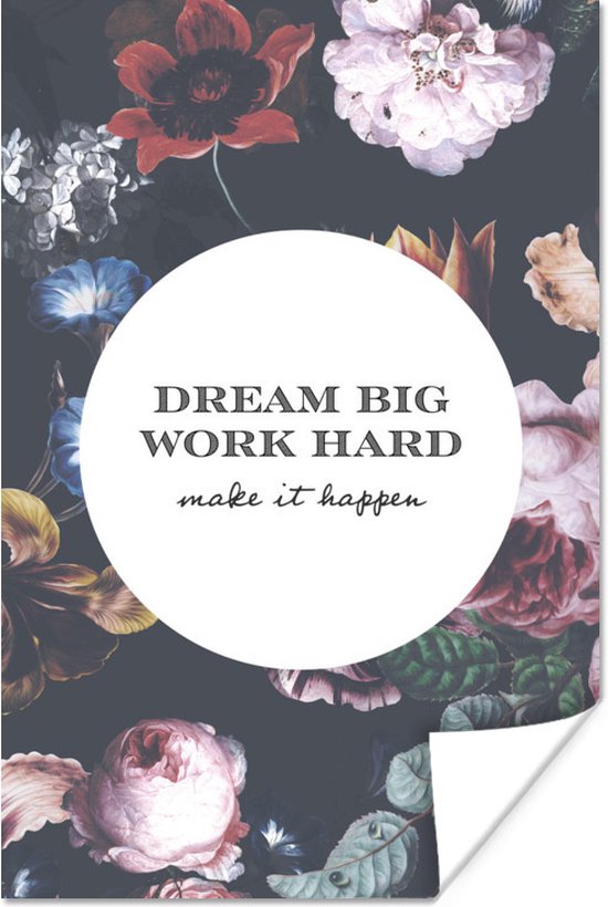 Affiche Citation Fleurs Couleurs 60x90 Cm Bol Com