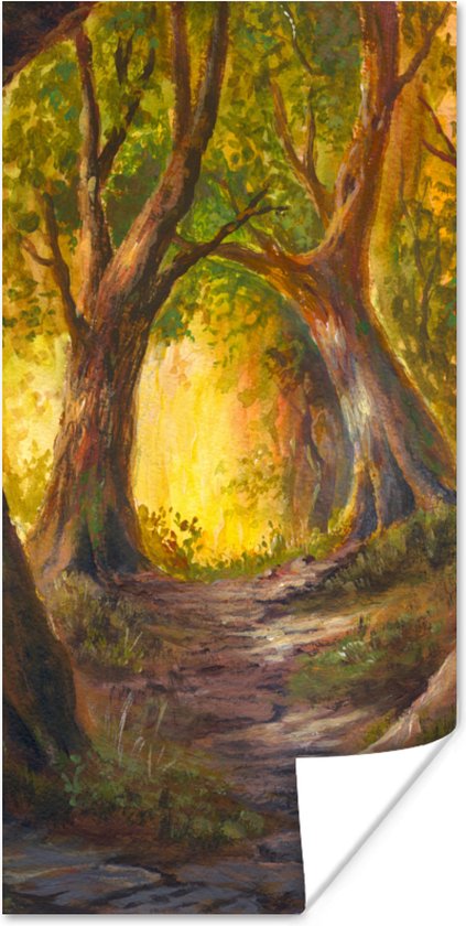 Affiche une forêt de conte de fées - 60x120 cm
