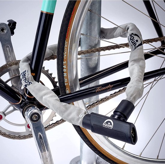Squire Mako CN8/900 - Kettingslot - Fietsslot - Scooterslot - Geïntegreerd slot met sleutel en ketting - 90 cm van Squire — afbeelding 3